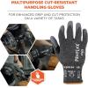 imageErgodyne ProFlex 7073 Cut Resistant Gloves ANSIISEA 1052016 A7 Nitrile Coated Palm 21g Touchscreen CapableLarge