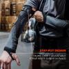 imageErgodyne ProFlex 7991 Protective Arm Sleeves with Thumb Loop Cut Resistant ANSIISEA 1052016 A9 Tungsten Fiber