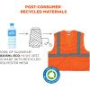 imageErgodyne unisexadult Glowear 8205hleco Recycled Hivis Vest  Type R Class 2 Hook  Loop No PocketsOrange