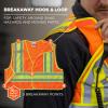imagePublic Safety Reflective Vest High Visibility ANSI Compliant Breakaway 2XL3XL Ergodyne GloWear 8245PSVLimeOrange