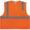 imageErgodyne GloWear Economy High Visibility Reflective Safety Vest Hook ampamp Loop ClosureOrange