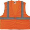 imageErgodyne GloWear HiVis Safety Vest  Type R Class 2 Orange Mesh Zipper Regular Fit Adult Unisex Safety VestOrange