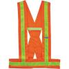 imageErgodyne unisexadult Glowear 8140ba Breakaway Hivis Safety Sash  Type O Class 1Orange