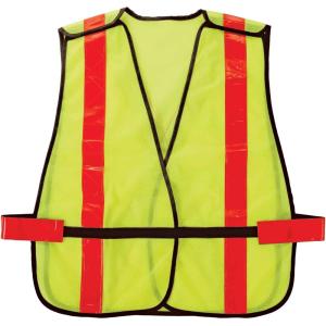 imageErgodyne GloWear 8080BAX HiGloss Breakaway Vest with XBack OrangeLime