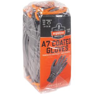 imageErgodyne ProFlex 7071 Cut Resistant Work Gloves ANSI A7 PU Coated Palms for Flexible No Slip Grip Reinforced Thumb SaddleGray