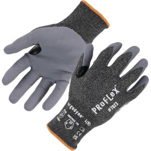 imageErgodyne ProFlex 7073 Cut Resistant Gloves ANSIISEA 1052016 A7 Nitrile Coated Palm 21g Touchscreen CapableLarge