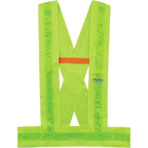 imageErgodyne unisexadult Glowear 8140ba Breakaway Hivis Safety Sash  Type O Class 1Lime