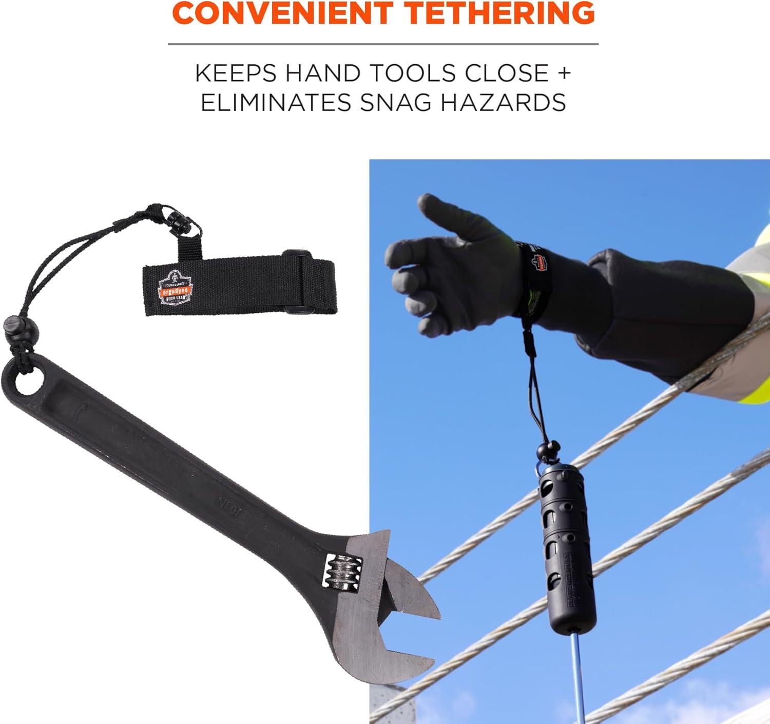 imageErgodyne Squids 3115 Adjustable Wrist Tool Lanyard with Loop End Small Medium 2 PoundsSmall Medium