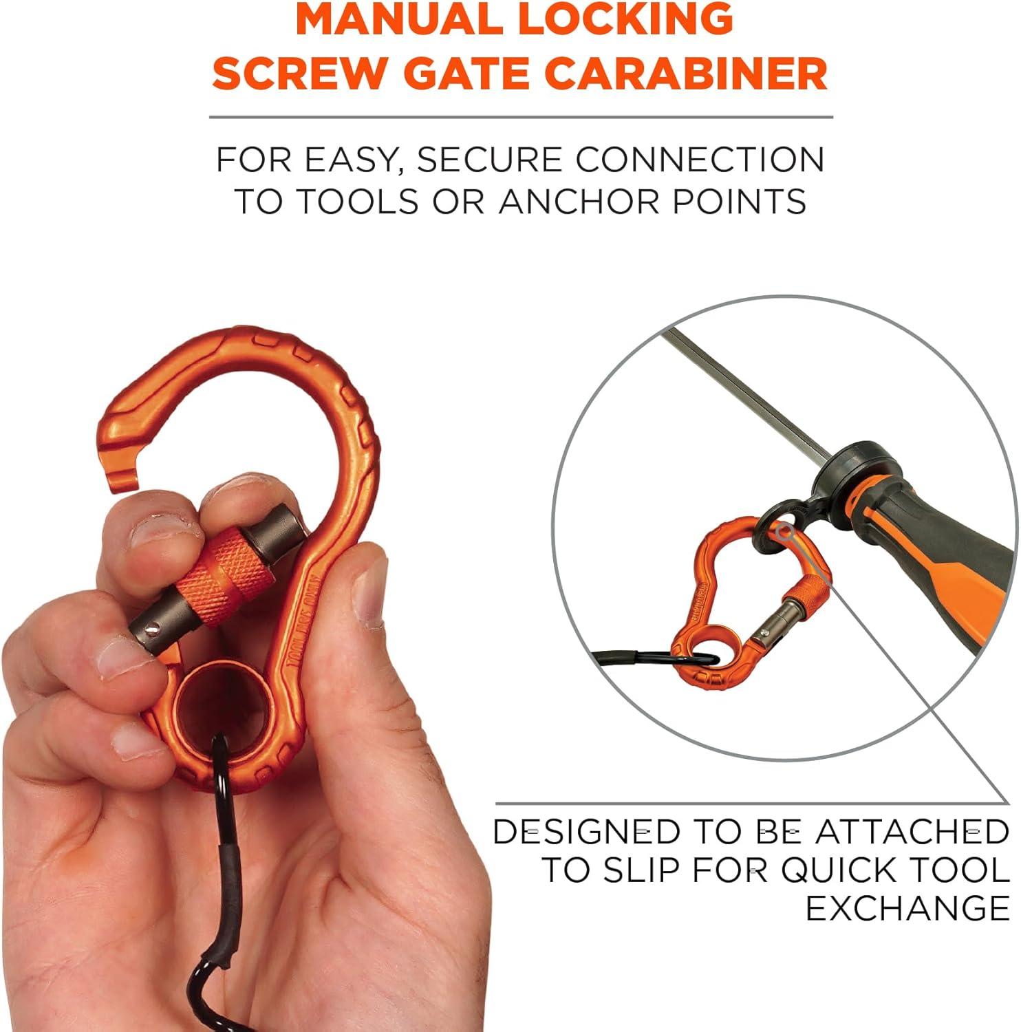 imageHand Tool Tethering Kit for Screwdrivers ampamp Hex Key Wrenches Includes 4 Tool Attachment Slips ampamp 1 Tool Lanyard Weight Capacity 1 lb Ergodyne Squids 3194