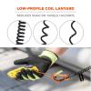 imageCoil Tool Lanyard with Loop End and Carabiner Tool Weight Capacity 2 lbs Ergodyne Squids 3156  BlackCoil Lanyard  Dual Carabiners  2lbs