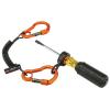 imageCoil Tool Lanyard with Loop End and Carabiner Tool Weight Capacity 2 lbs Ergodyne Squids 3156  BlackCoil Lanyard  Dual Carabiners  2lbs