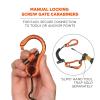 imageCoil Tool Lanyard with Loop End and Carabiner Tool Weight Capacity 2 lbs Ergodyne Squids 3156  BlackCoil Lanyard  Dual Carabiners  2lbs