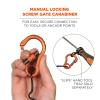 imageCoil Tool Lanyard with Loop End and Carabiner Tool Weight Capacity 2 lbs Ergodyne Squids 3156  BlackLoop End