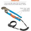 imageCoiled Lanyard with Buckle End No Snag Design Easily Attaches to Hard Hat Tools or Small Valuables Weight Capacity 2lbs Ergodyne Squids 3157BlackBlack