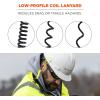 imageCoiled Lanyard with Buckle End No Snag Design Easily Attaches to Hard Hat Tools or Small Valuables Weight Capacity 2lbs Ergodyne Squids 3157BlackBlack