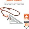 imageErgodyne  19822 Shock Absorbing Tool Lanyard with Two SelfLocking Carabiners Tool Weight Capacity 10lbs Squids 3110 Gray Standard 3110Fx