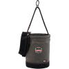 imageErgodyne Arsenal 5960T Large Canvas Tool Bucket with Cover and Attachment Rings GrayBucket with Top