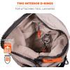 imageErgodyne Arsenal 5973 Large Nylon Hoist Bucket Tool Bag  DRings Zipper Top Gray