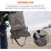 imageErgodyne Arsenal 5973 Large Nylon Hoist Bucket Tool Bag  DRings Zipper Top Gray