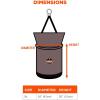 imageErgodyne Arsenal 5976 XL Nylon Hoist Bucket Tool Bag  Swiveling Carabiner Zipper Top
