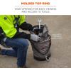 imageErgodyne Arsenal 5976 XL Nylon Hoist Bucket Tool Bag  Swiveling Carabiner Zipper Top