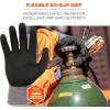 imageErgodyne ProFlex 7000 Nitrile Coated Work Gloves Foam Nitrile Palms for Flexible No Slip Grip Abrasion Resistant 15g Touchscreen CapableGray LargeGray