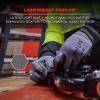 imageErgodyne ProFlex 7000 Nitrile Coated Work Gloves Foam Nitrile Palms for Flexible No Slip Grip Abrasion Resistant 15g Touchscreen CapableGray LargeGray