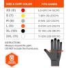 imageErgodyne ProFlex 7000 Nitrile Coated Work Gloves Foam Nitrile Palms for Flexible No Slip Grip Abrasion Resistant 15g Touchscreen CapableGray LargeGray
