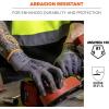 imageErgodyne ProFlex 7000 Nitrile Coated Work Gloves Foam Nitrile Palms for Flexible No Slip Grip Abrasion Resistant 15g Touchscreen CapableGray LargeGray