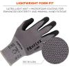 imageErgodyne ProFlex 7000 Nitrile Coated Work Gloves Foam Nitrile Palms for Flexible No Slip Grip Abrasion Resistant 15g Touchscreen CapableGray LargeGray