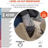 imageErgodyne ProFlex 7024 Cut Resistant Work Gloves ANSI A2 PU Coated Palms for Flexible No Slip Grip Abrasion Resistant 13g Touchscreen Capable Gray SmallSmall