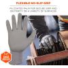 imageErgodyne ProFlex 7024 Cut Resistant Work Gloves ANSI A2 PU Coated Palms for Flexible No Slip Grip Abrasion Resistant 13g Touchscreen Capable Gray SmallSmall