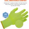 imageErgodyne ProFlex 7040 Cut Resistant Level 5 Food Grade Gloves Breathable Comfort  ANSI A4 EN388 Lime Medium2XLarge