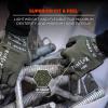 imageErgodyne ProFlex 7042 Cut Resistant Work Gloves ANSI A4 Contact Heat Resistant Sandy Nitrile Coated Palms 18g Aramid Green 2XLarge USLarge