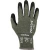 imageErgodyne ProFlex 7042 Cut Resistant Work Gloves ANSI A4 Contact Heat Resistant Sandy Nitrile Coated Palms 18g Aramid Green 2XLarge USMedium