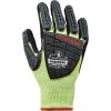imageErgodyne ProFlex 7141 HiVis Cut Resistant Work Gloves ANSI A4 WSX Nitrile Coated Palms for Grip with WetOily Surfaces Breathable Material Impact Protection2XLarge Pack of 1