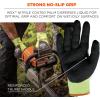 imageErgodyne ProFlex 7141 HiVis Cut Resistant Work Gloves ANSI A4 WSX Nitrile Coated Palms for Grip with WetOily Surfaces Breathable Material Impact Protection2XLarge Pack of 1