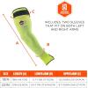 imageErgodyne ProFlex 7941 Cut Resistant Protective Arm Sleeve Cut Level A4 Pair Lime 18 Inch22 Inch