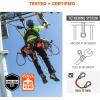 imageErgodyne Squids 3100 Tool Lanyard with Single Carabiner and Adjustable Loop End Standard Length LimeBlack