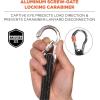 imageErgodyne Squids 3100EXT Tool Lanyard with Single Carabiner and Adjustable Loop End Extended Length LimeBlack