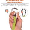 imageErgodyne Squids 3100EXT Tool Lanyard with Single Carabiner and Adjustable Loop End Extended Length LimeLime