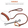 imageErgodyne Squids 3100Fx Tool Lanyard Shock Absorbing with SelfLocking Carabiner and Loop End Tool Weight Capacity 10lbs  Standard  Gray