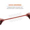 imageErgodyne Squids 3101Fx Shock Absorbing Tool Lanyard with StainlessSteel Carabiner and Loop End Tool Weight Capacity 15lbsOrange ampamp GrayDual Carabiners