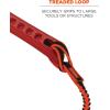 imageErgodyne Squids 3101Fx Shock Absorbing Tool Lanyard with StainlessSteel Carabiner and Loop End Tool Weight Capacity 15lbsOrange ampamp GraySingle Carabiner