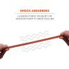 imageErgodyne Squids 3101Fx Shock Absorbing Tool Lanyard with StainlessSteel Carabiner and Loop End Tool Weight Capacity 15lbsOrange ampamp GraySingle Carabiner