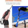 imageErgodyne Squids 3114 PullOn Wrist Tool Lanyard with Stainless Steel Carabiner Connection 3 PoundsBlackOne Size