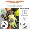 imageErgodyne Squids 3114 PullOn Wrist Tool Lanyard with Stainless Steel Carabiner Connection 3 PoundsBlackOne Size