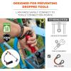 imageErgodyne Squids 3115 Adjustable Wrist Tool Lanyard with Loop End Small Medium 2 PoundsLarge Extra Large