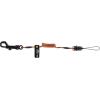 imageErgodyne Squids 3151 Coiled Lanyard Tether with Swivel Hook Detachable End 2 lbs SelfAdhesive Mounts IncludedSmall
