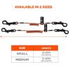 imageErgodyne Squids 3152 Coiled Lanyard Tether  Dual Swivel Hook Attachment Ends 2 lbsS